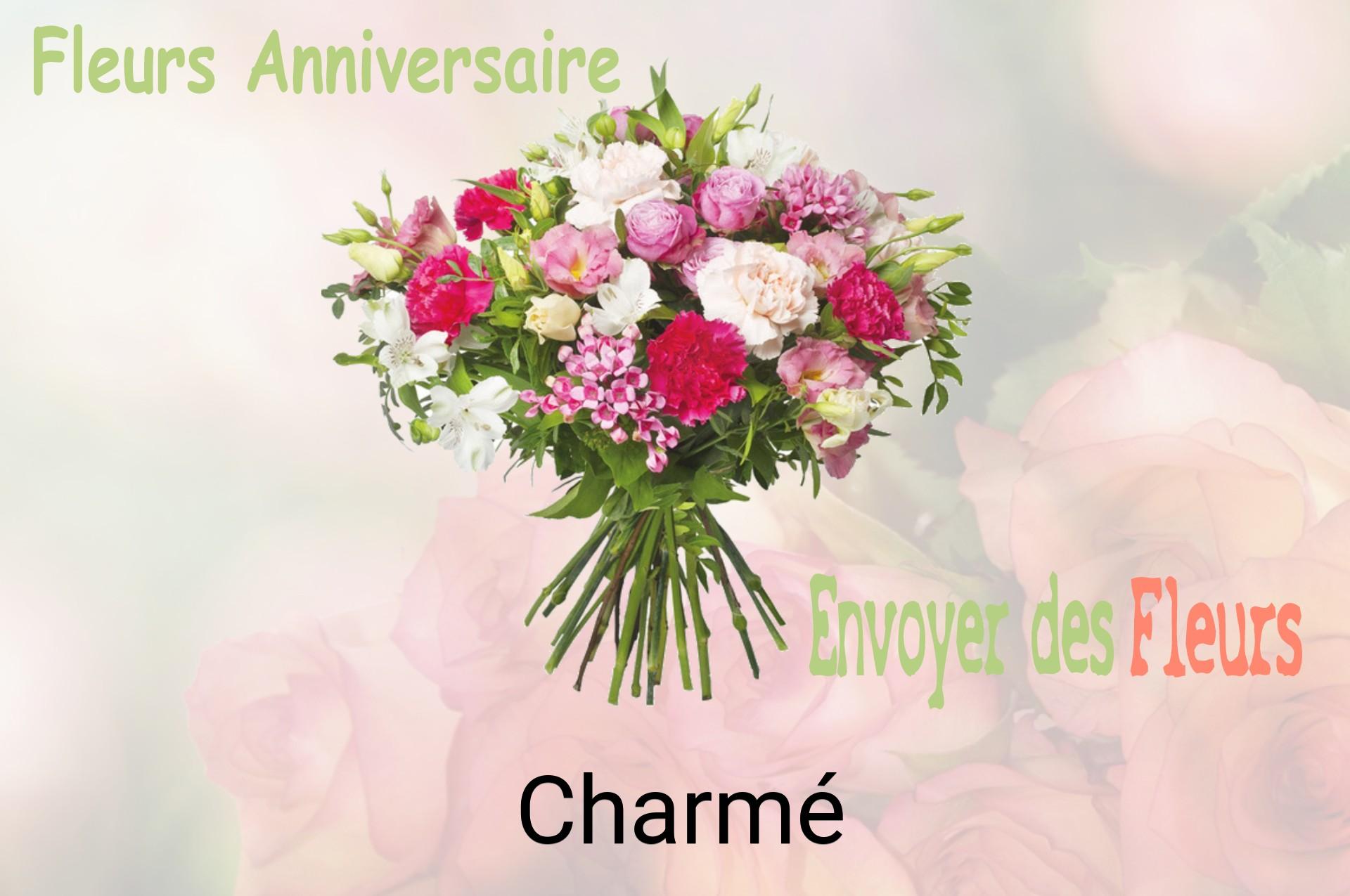 Bouquet de fleurs d’anniversaire livré à Charmé