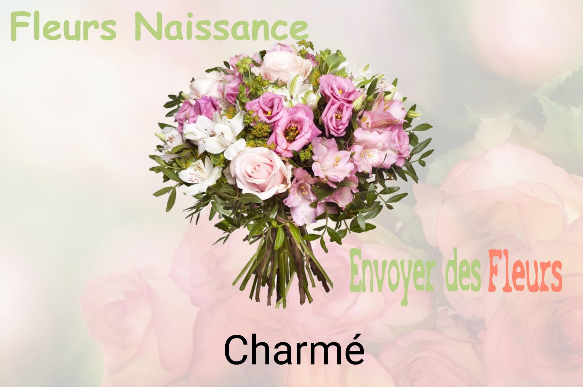 Bouquet de fleurs de naissance livré à Charmé